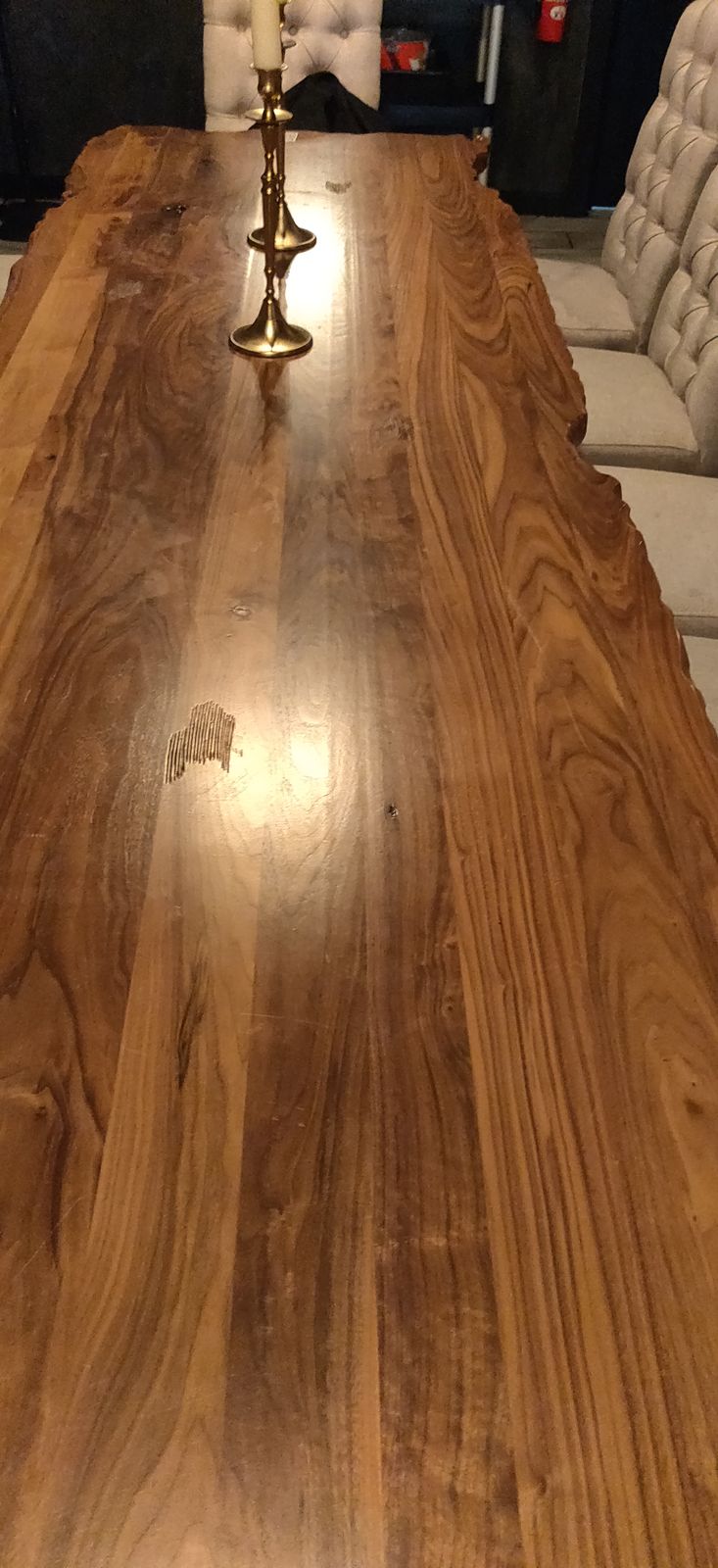Live-edge walnut conference table, El Dorado VIP project